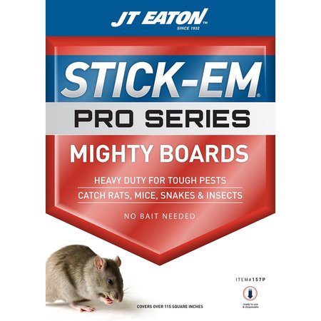 JT EATON Stick-Em Pro Series Glue Board For Insects/Rodents/Snakes 157P